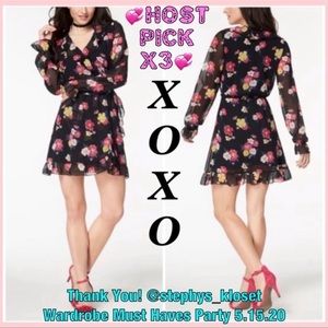 LAST1! NWT! XOXO Floral Print Mini Party Dress Party Dress